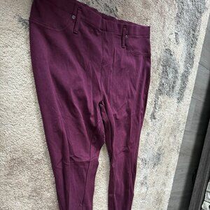 Terra & Sky maroon jeans size 14